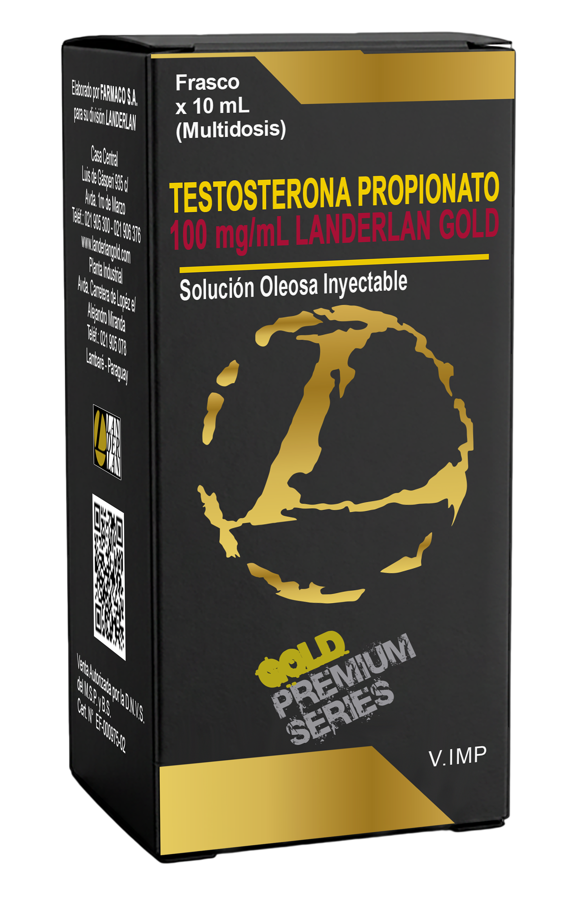 TESTOSTERONA PROPIONATO 100 mg/mL GOLD